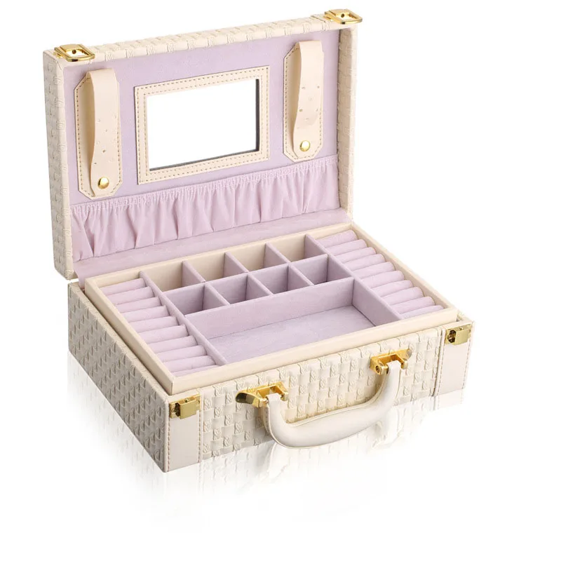 Многофункциональный кожаный чехол для часов/ювелирных изделий косметический