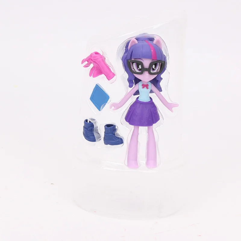 9 см игрушки My Little Pony Equestria Girls Twilight Sparkle игровой набор Пинки Пай Радуга Дэш ПВХ фигурка коллекционная игрушка куклы