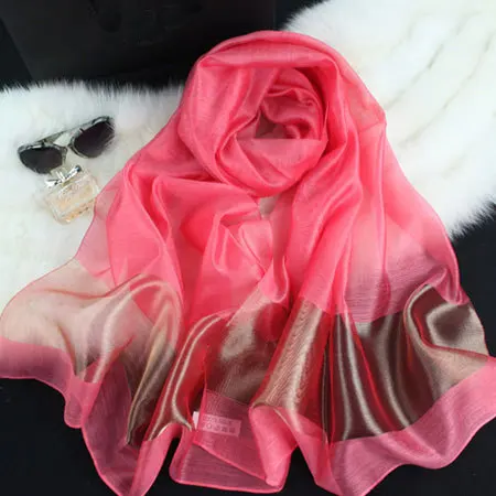 [LOBESLI ]2014 new silk women scarf 10 color fashion black stitching gold scarves cotton shawls brand wj0120 | Аксессуары для
