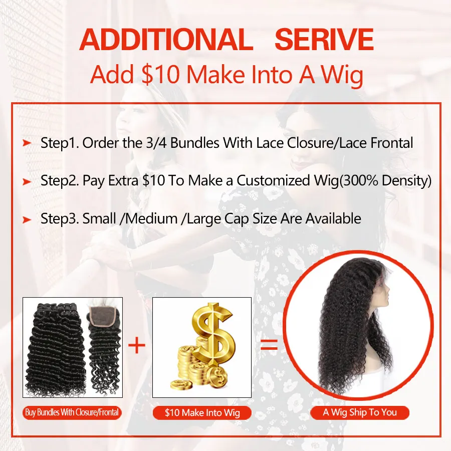 

Peruvian Deep Wave Bundles With Closure 100% Human Hair Extension 3 Bundles With Closure Remy Hair Lace Closure With Bundles