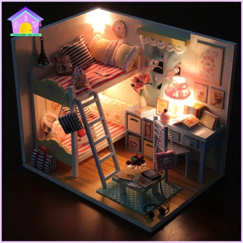 

1Pcs DIY LOL dolls with bedroom and Furniture Chair Bed table window house toys and so on Original LOL dolls gifts fir Kids