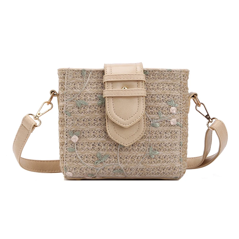 Пляжная Соломенная Сумка ведро для женщин лето 2019 новая модная сумка через плечо