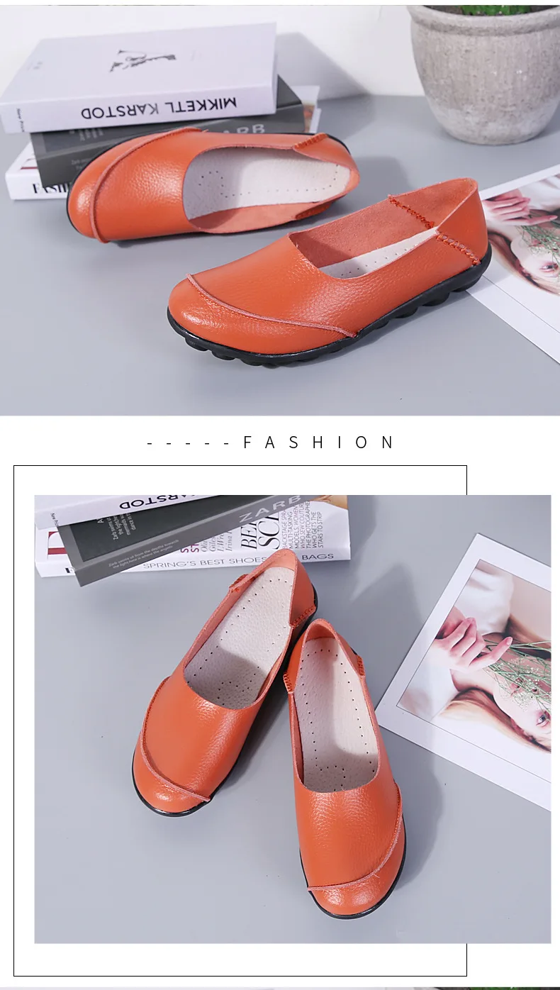 Women Flats Shoes Woman New Moccasins Loafers Women Casual Shoes Genuine Leather Fashion Classic Driving Woman Footwear