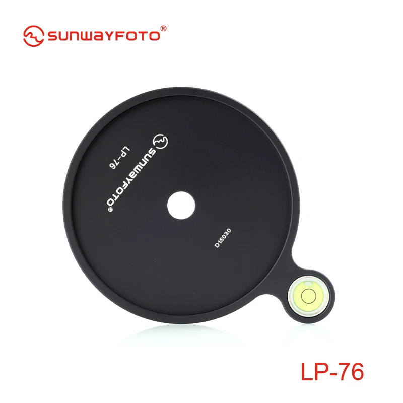 Sunwayfoto LP-76 дополнительный Смещенный пузырьковый уровень пластины 76 мм диаметр для