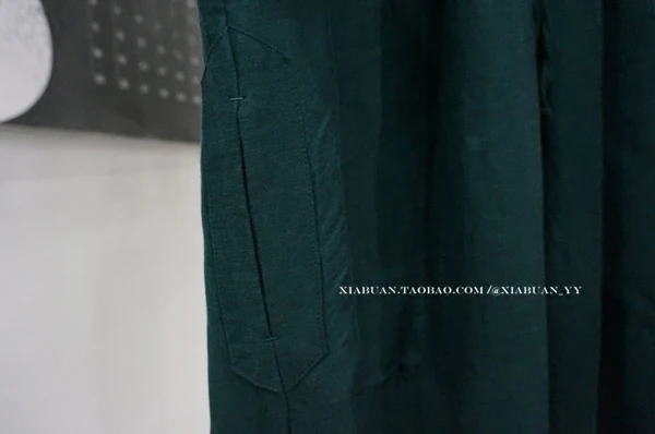 В Осень новинка 2017 свободные хлопчатобумажное платье удлиненные женские|women