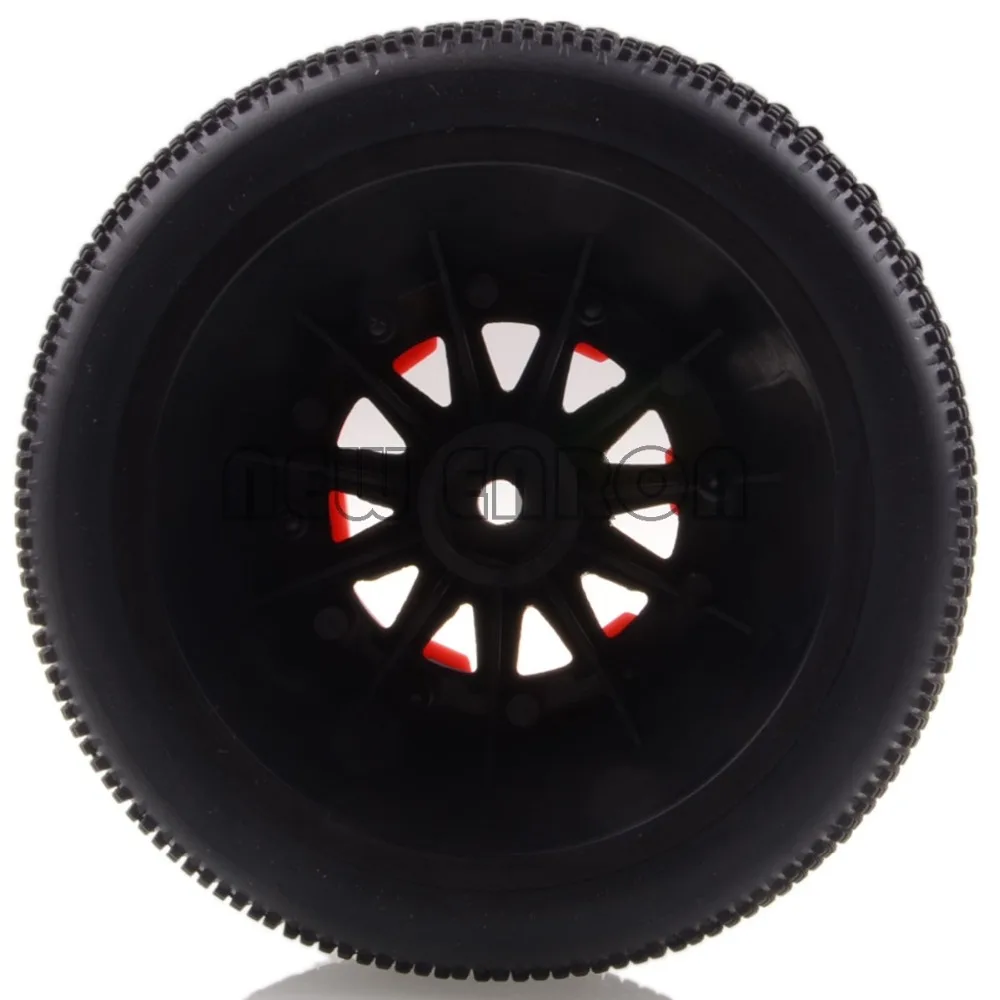 

4x 12MM Hub Wheel Rim & Tyres, Tires 1182-16 Fit RC 1/10 Model Slash 4x4 Racing