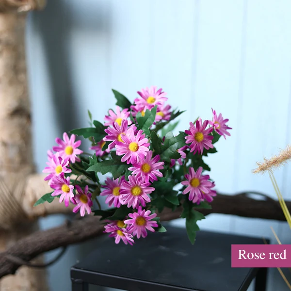 picture color Искусственный цветок ветка искусственный цветок искусственный букет Подсолнух для украшения спальни деревенский американский стиль - Цвет: picture color