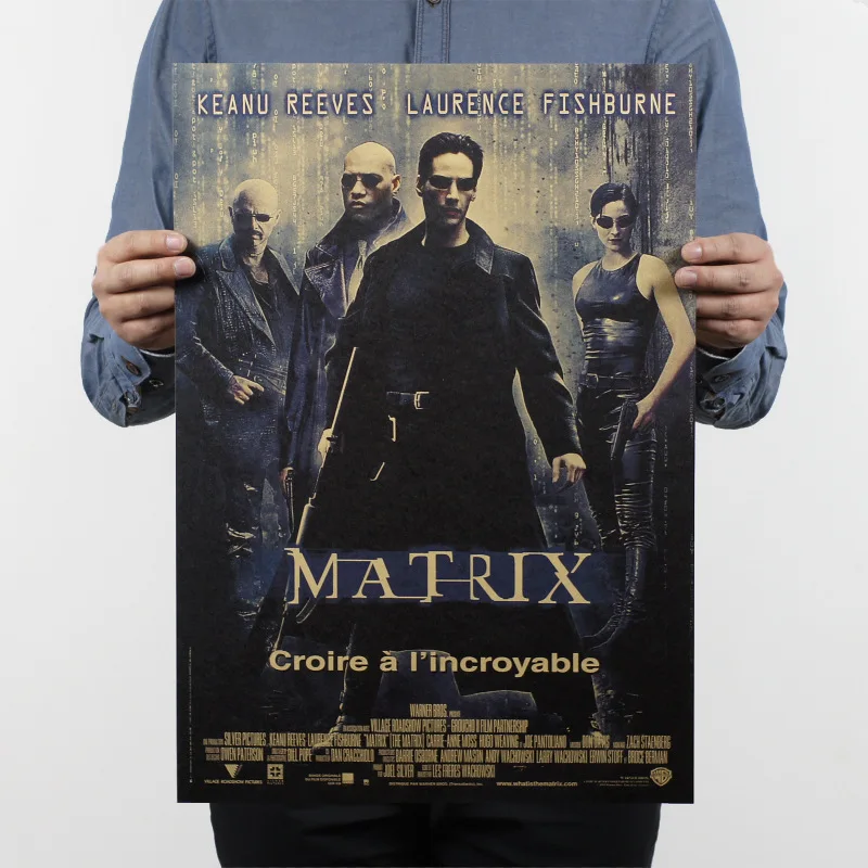 Матрица/классический постер фильма/крафт-бумага/бар постер/Ретро плакат/декоративная живопись 51x35,5 см