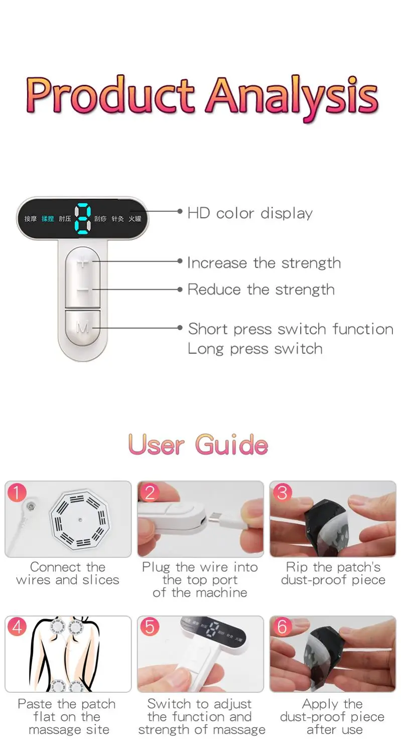 Импульсная наклейка с электрошоком волшебное устройство для расслабления мышц