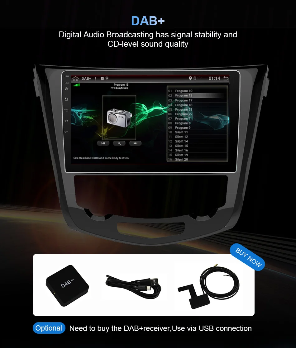 Eunavi 10," Android 9,0 Автомобильный gps радио плеер для Nissan X-Trail Qashqail- с восьмиядерным процессором 4 Гб+ 32 ГБ стерео Мультимедиа