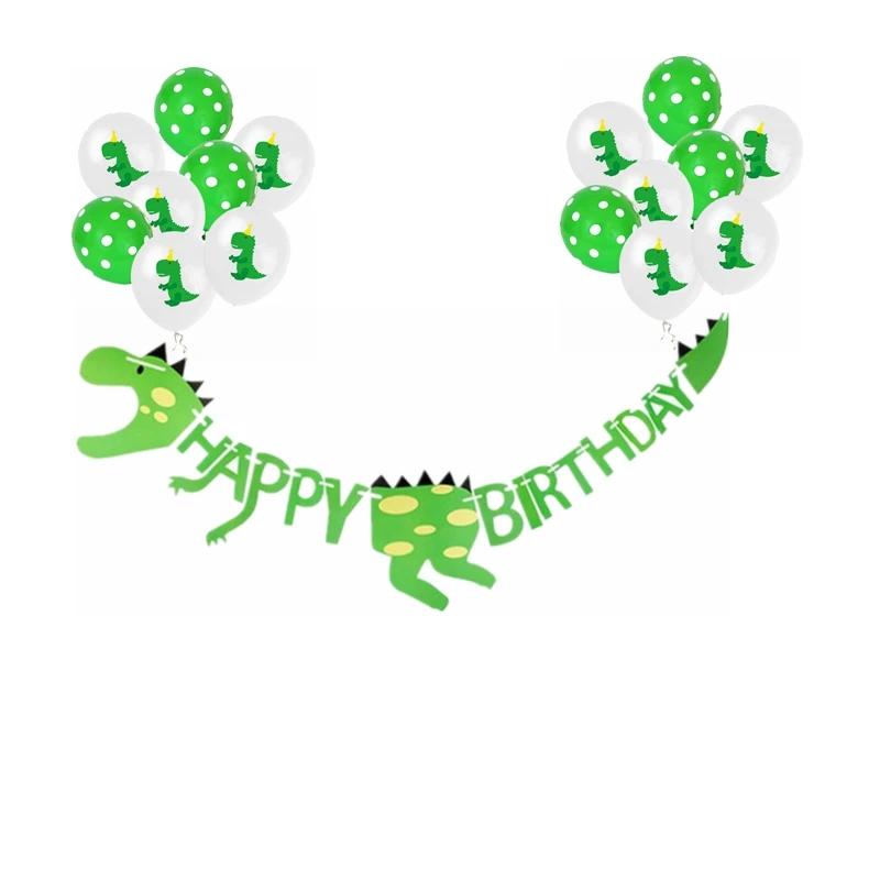 Праздвечерние чные принадлежности с динозаврами гирлянда динозавром бумажный
