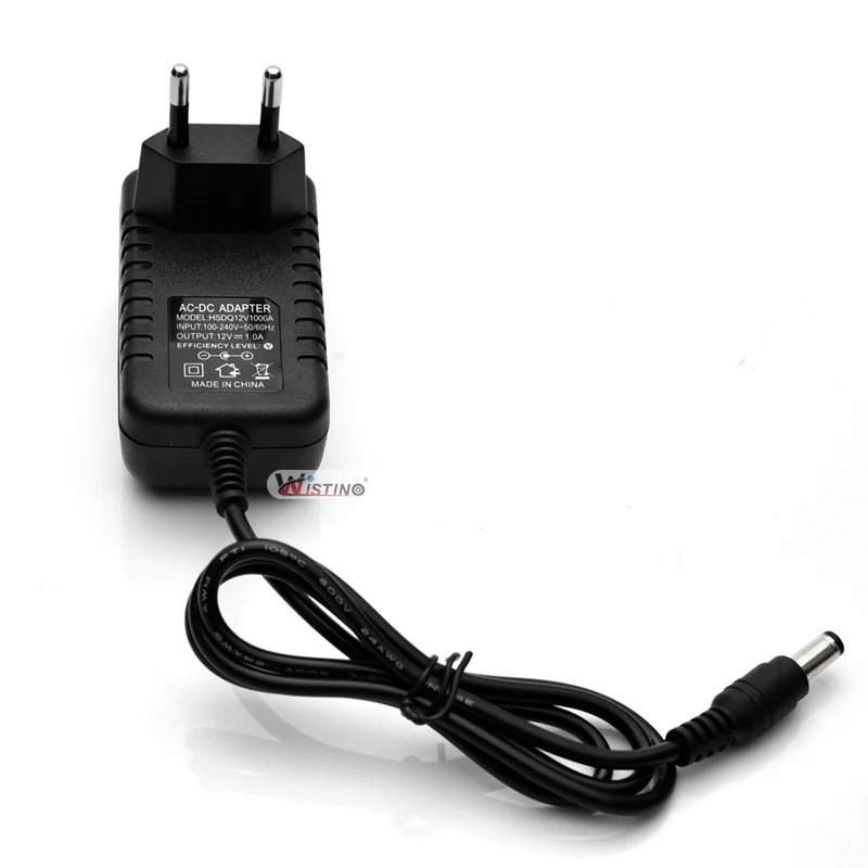 Адаптер питания постоянного тока 12 В 1 А вилка для ЕС США Великобритании