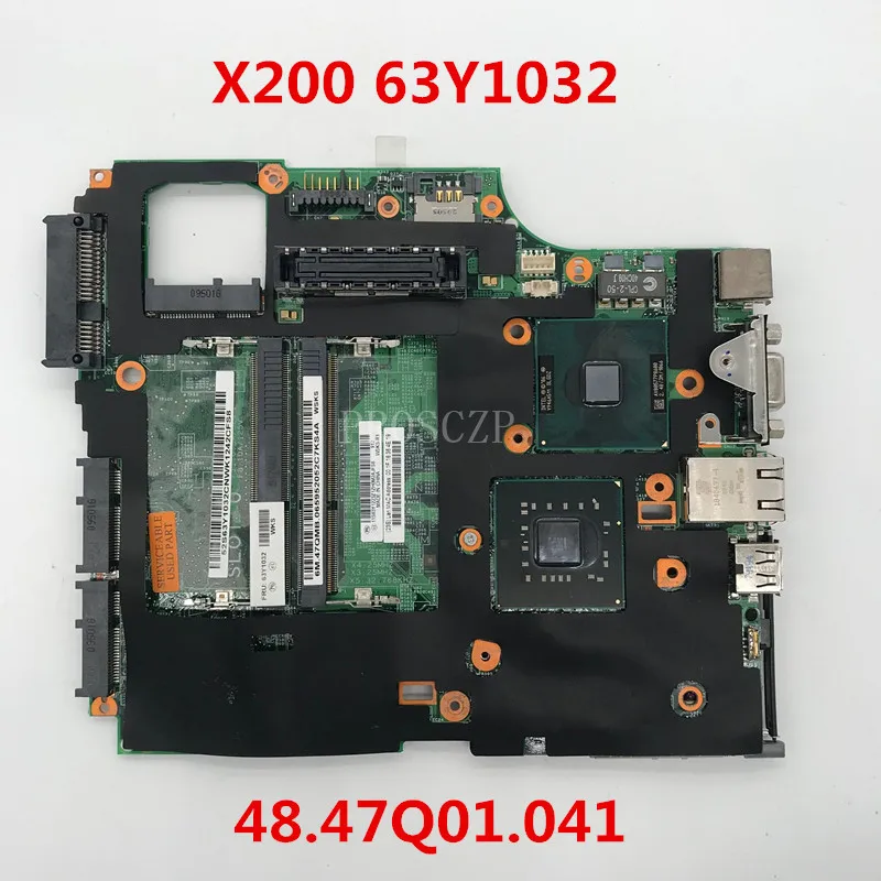 Бесплатная доставка материнской платы для ноутбука X200 63Y1032 07226-4 48 47q01. 041 P8600 GM45 DDR3