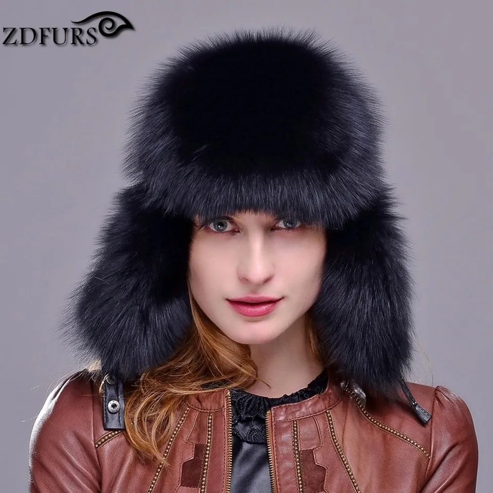 2018 женские меховые шапки с кожаным меховым верхом для русской зимы теплые 3 вида