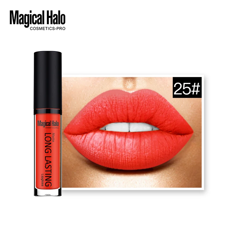 25 20-38 цветов бренд Magical Halo жидкая помада стойкий блеск для губ матовая губная помада водостойкая блеск для губ татуировка Обнаженная Cosmetcis Berry - Цвет: 25