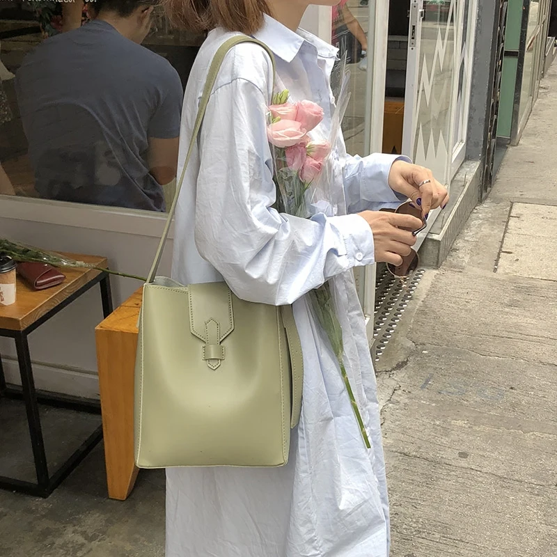 Luxury Bucket Women Shoulder Bag Casual Tote Designer Handbags Brand Female Simple Messenger Bags Large | Багаж и сумки