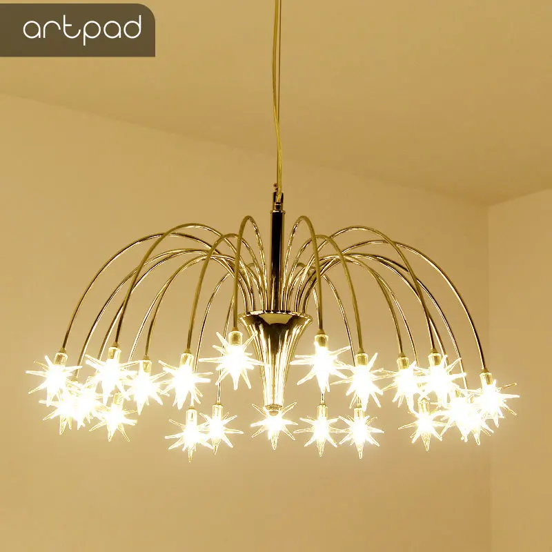 Artpad современный декор светодиод в форме звезды подвесные светильники Гостиная