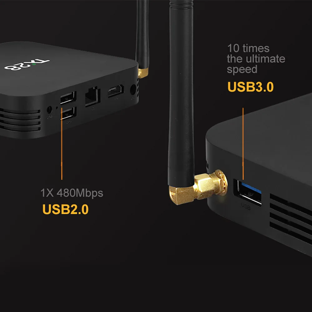 VONTAR TX28 4 ГБ/32 ГБ К Android 7 1 ТВ Box Rockchip RK3328 ядра LAN 2 г /5 ГГц Двойной Wi-Fi BT4.1 H.265 HDR10 Smart