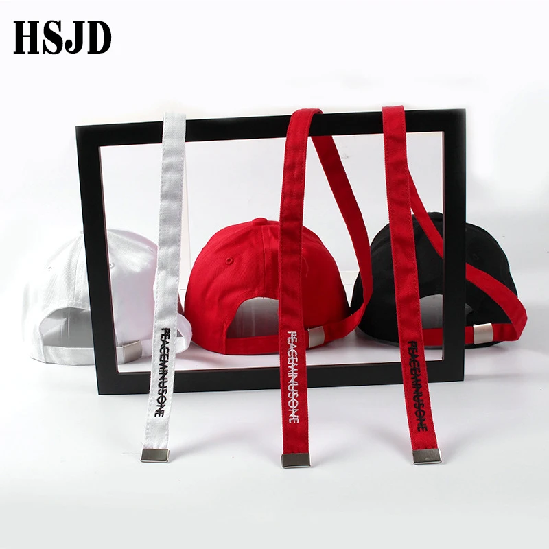 Мужская и женская хлопковая бейсболка с длинным поясом модная однотонная в стиле