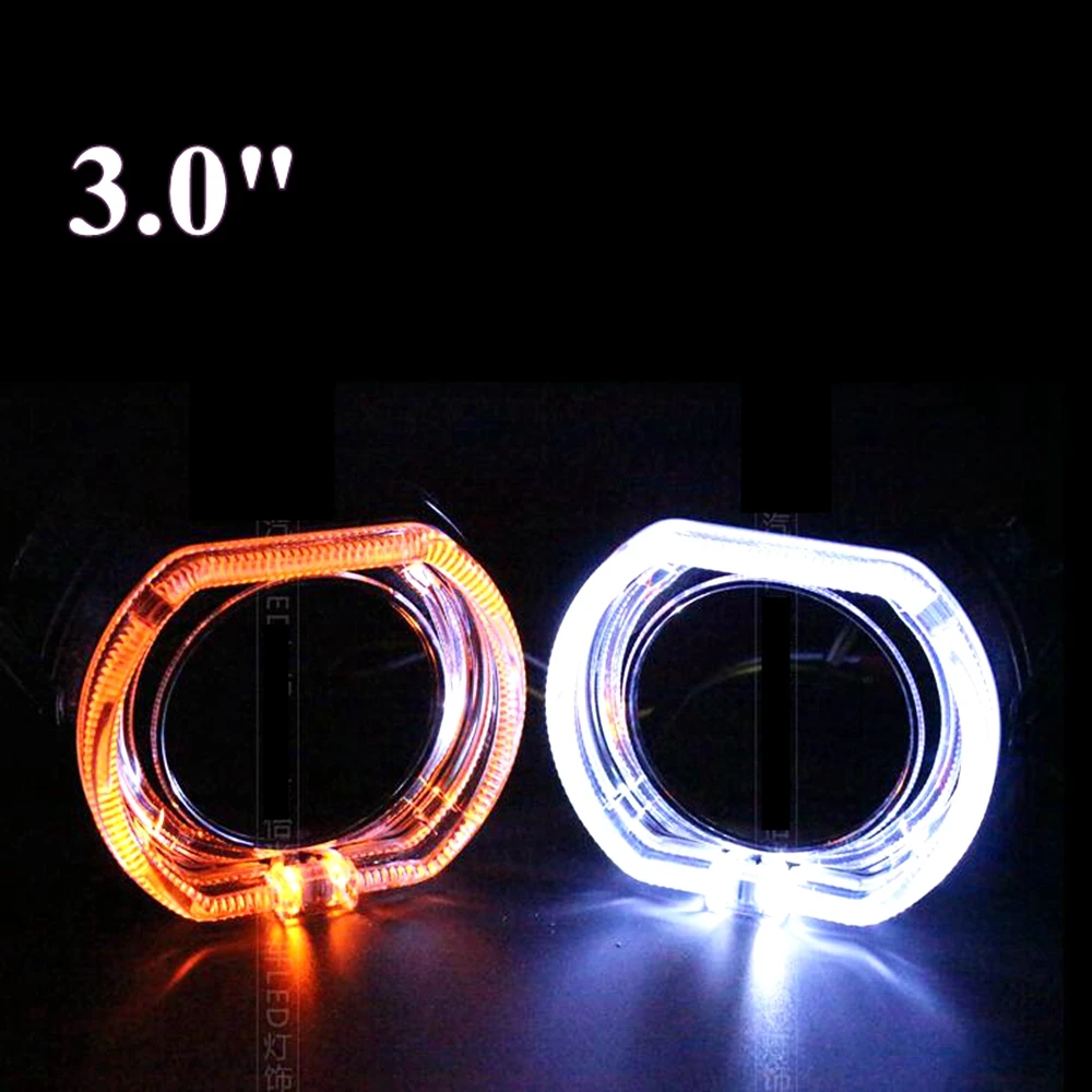 2 шт. автомобильные ксеноновые лампы 3 0 дюйма H1 H4 H7|lens headlight|angel eyesh7 hid |