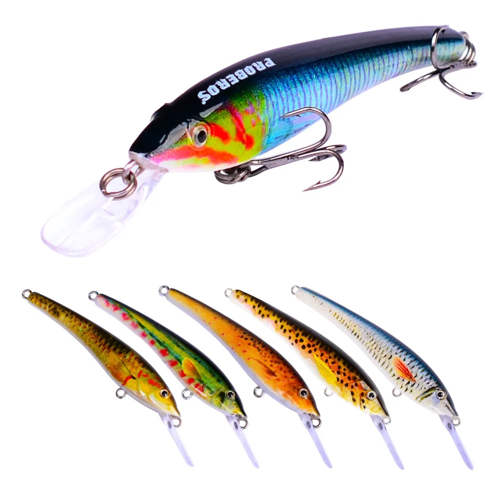 Мини Гольян рыболовные приманки жесткие ABS пластик arititificial воблеры для Topwater 8 #