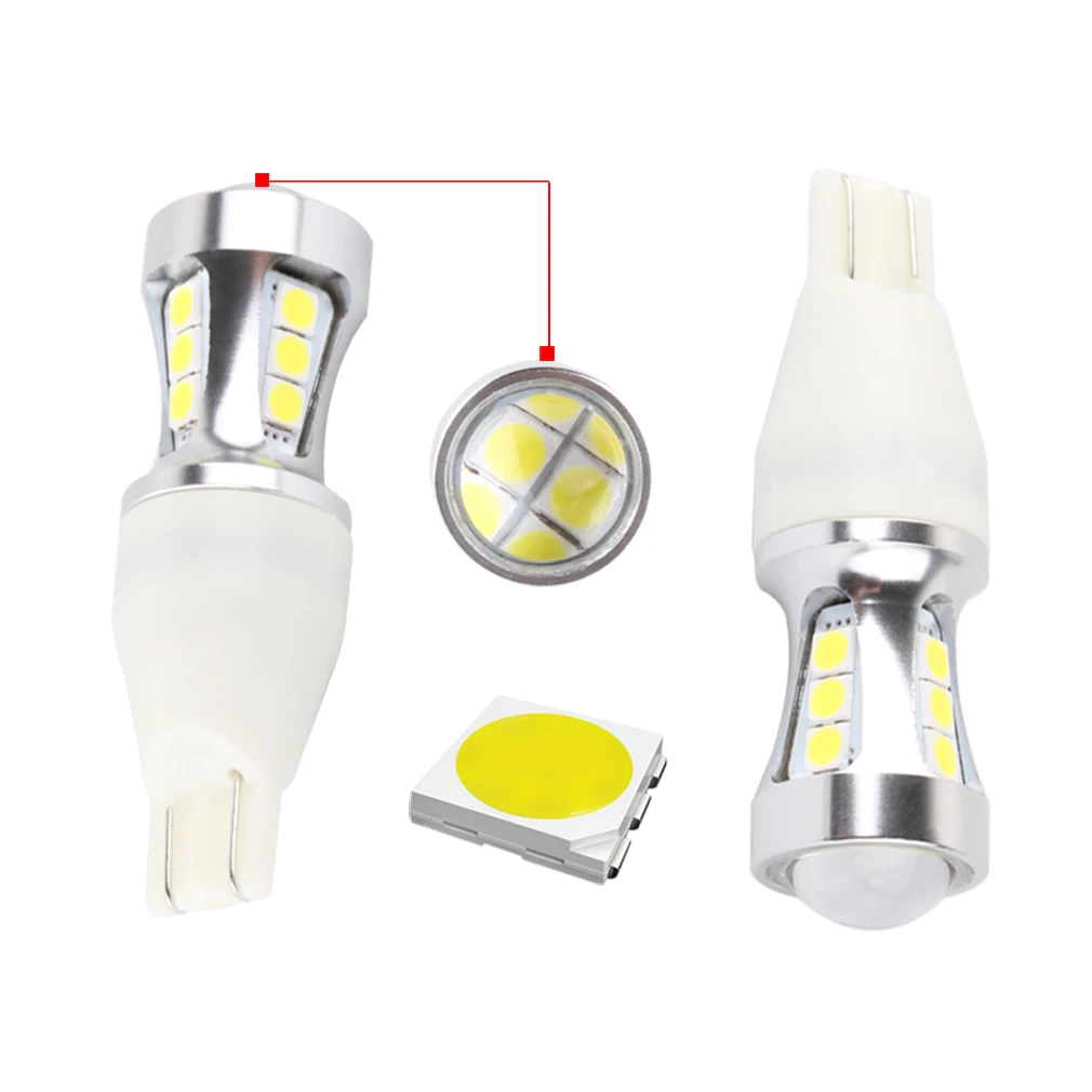 2 шт. 1000Lm W16W T15 СВЕТОДИОДНЫЕ Лампы CANBUS ОВС ошибок LED резервного света 921 912 W16W светодиодные лампы автомобилей Обратный ксеноновая лампа белый D030