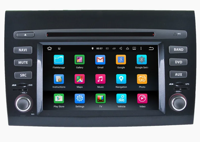 Автомобильный DVD плеер на Android 8 0 для Fiat Bravo 2007 2012 с GPS навигацией радио Bluetooth USB SD