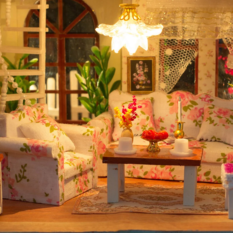 

CUTEBEE Doll House Miniature DIY Dollhouse With Furnitures Wooden House Toys For Children Birthday Gift k007