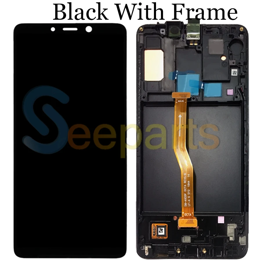 Сменный сенсорный ЖК экран Amoled для Samsung Galaxy A9 2018 A9200 A9s Star Pro A920F|Экраны мобильных