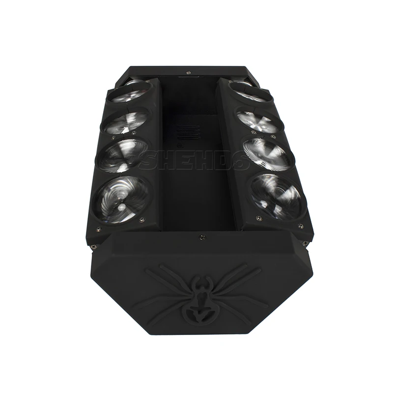 Сценический светильник SHEHDS DMX светодиодный 8x10 Вт RGBW 4в1 движущаяся головка светильник с вращающимся колесом бесконечный светодиодный сценический луч KTV DJ вечерние и свадебные