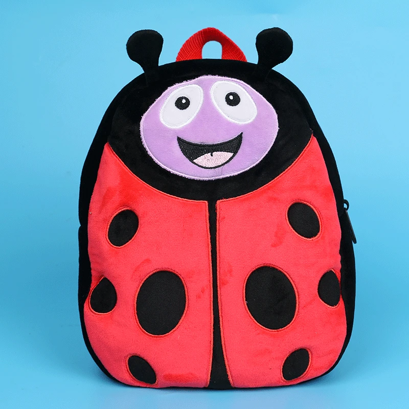 ladybug Новые Мультяшные школьные сумки с коровой для детей, модные школьные рюкзаки с животными для детского сада, школьный рюкзак для девочек - Цвет: ladybug