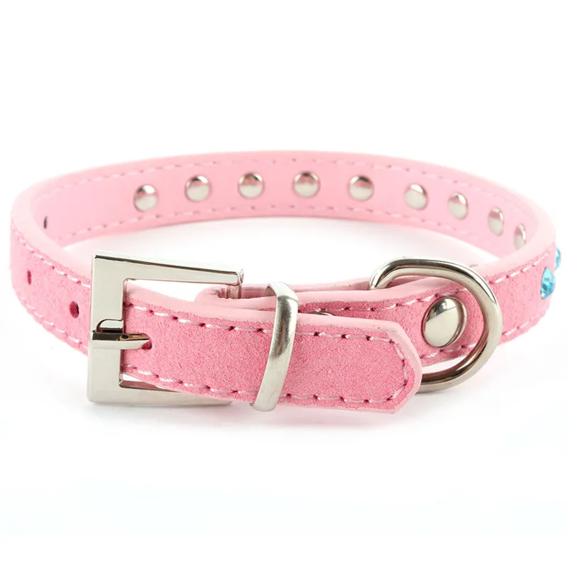Высокое качество маленькая собака бархат искусственная кожа ошейник для щенка