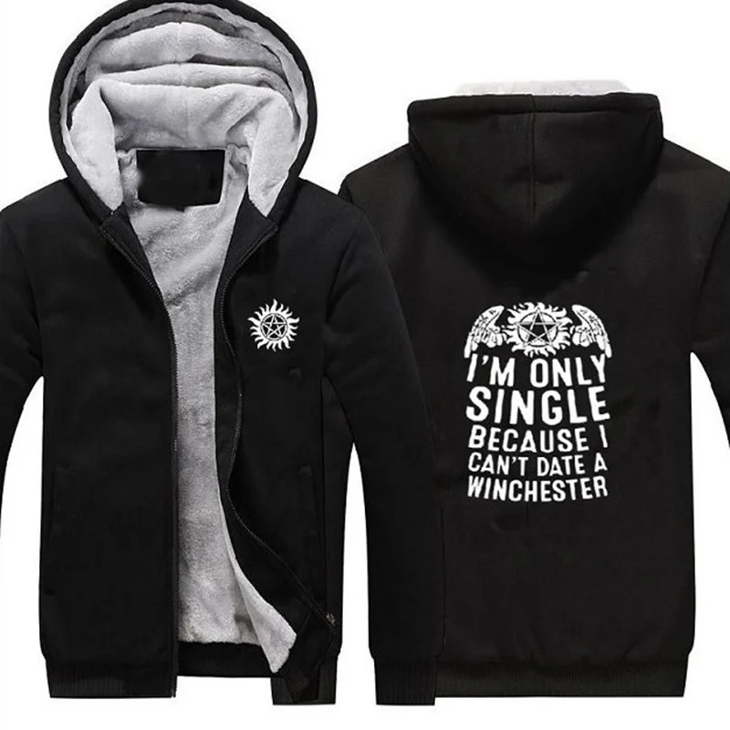Зимняя сверхъестественная Прямая поставка Зима Осень Женская Мужская толстовка