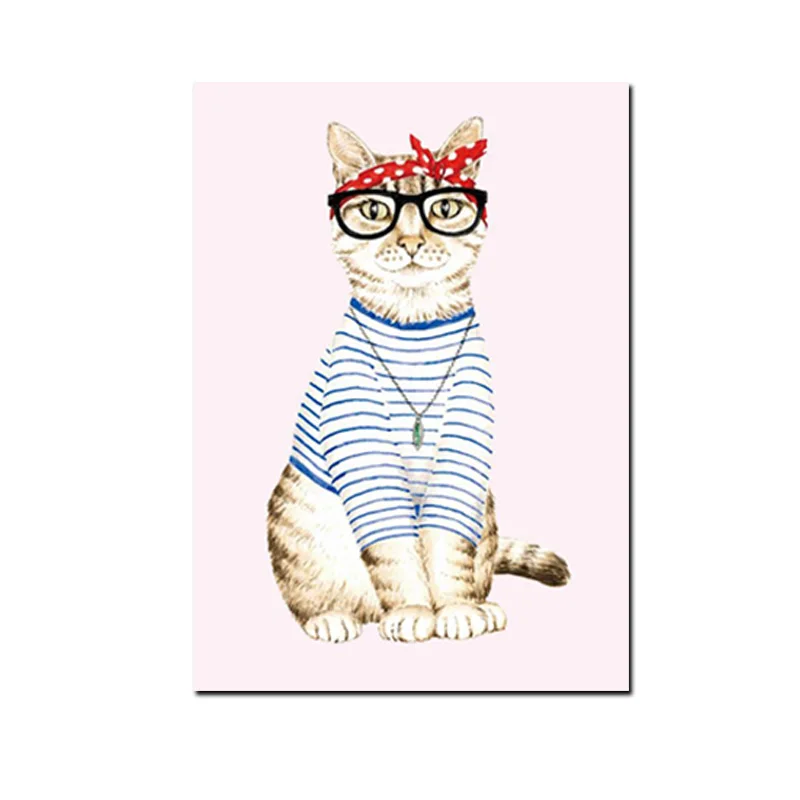 Настенная картина YWDECOR Абстрактная кошка