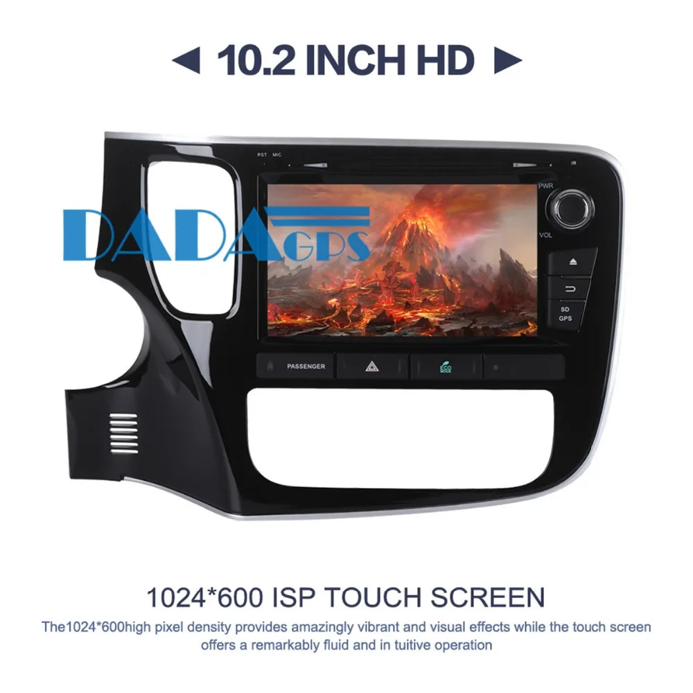 Автомагнитола Mitsubishi Outlander 2014 2017 мультимедийный видеоплеер с DVD плеером и GPS