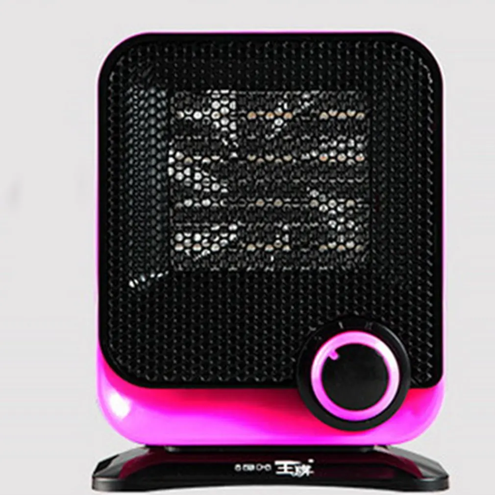 pink 220V электрический обогреватель Мини PTC обогреватель Электрический зимние теплые вентилятор Офис Ванная комната Настольный нагреватель - Цвет: pink