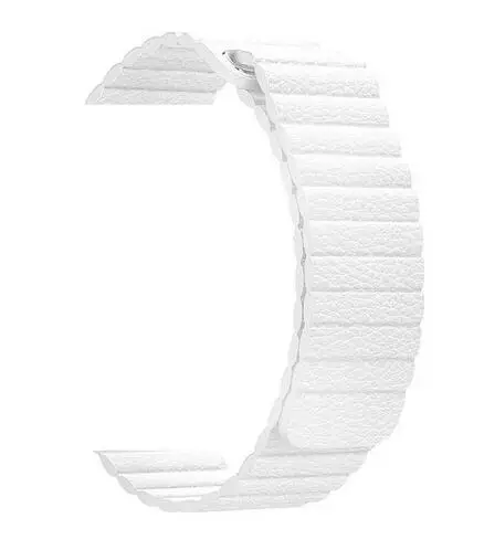 22 мм 20 мм ремешок для samsung gear sport S2 Classic S3 Frontier huawei gt 2 кожаный galaxy watch 42 мм 46 мм ремешок huami amazfit bip - Цвет ремешка: Белый