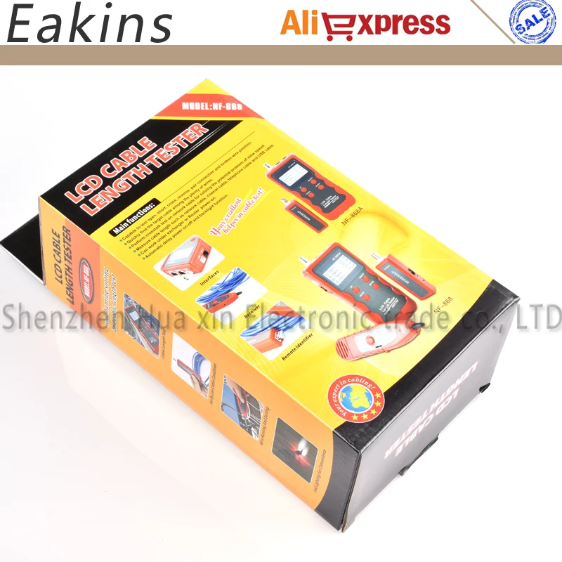 Free Shipping NEW English version Cable length Tester Wire Tracker Scanner Breakpoint FOR RJ45/RJ11/BNC/USB NF-868 | Инструменты