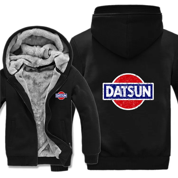 as picture Зимние толстовки с капюшоном Datsun, повседневная мужская модная шерстяная куртка с подкладкой, свитшоты Datsun, мужское пальто, пуловер - Цвет: as picture