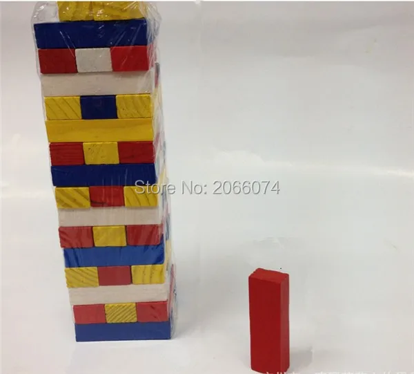 20boxs Малый &quotДженга&quot Настольная игра 48 шт./кор. Красочные окружающей среды