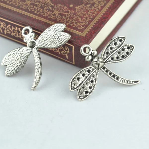 10 шт. подвеска в виде стрекозы из цинкового сплава винтажный тибетский