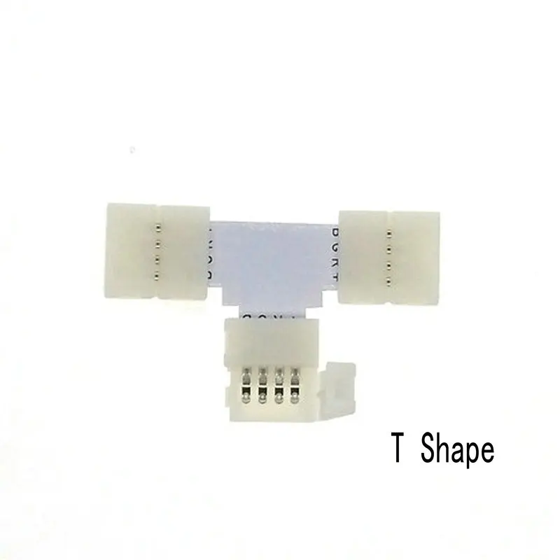 RGB Светодиодная лента разъем 4pin 10 мм L форма/T Форма/X форма Бесплатный сварочный 5