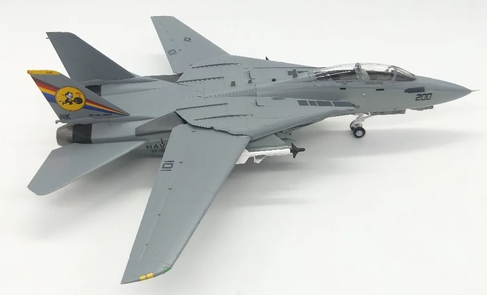 Труба 1: 72 США F-14D VF-31 бомба кошка эскадрилья мужской F14 модель истребителя
