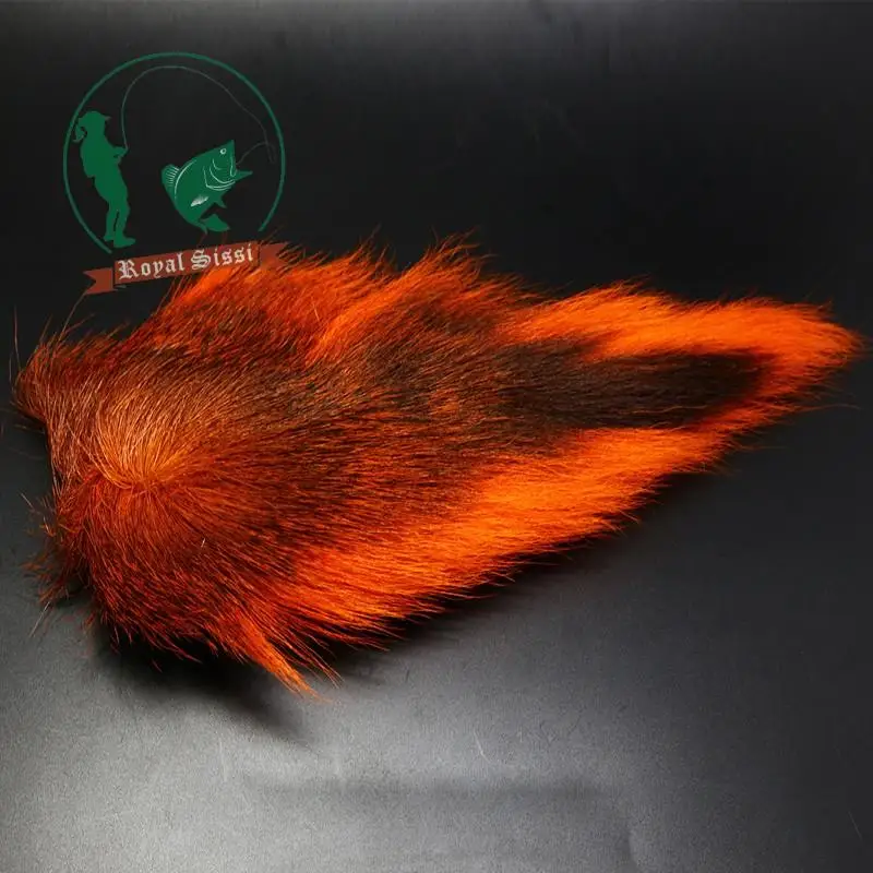 5 цветов большие северные bucktail длинные пряди окрашенные bucktail Волосы мухобойка материал для длинных стримеров, обманщиков, клоузеров, джигов