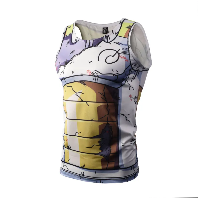 Новые Мультяшные мужские футболки Dragon Ball Z, Приталенная футболка Kakarotto Burdock Vegeta Piccolo, летние топы на бретелях в стиле аниме DragonBall
