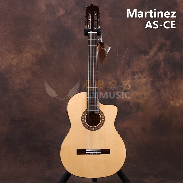 Martinez MFG AS профессиональная фламенко гитара Классическая с фишменом 301 эквалайзер