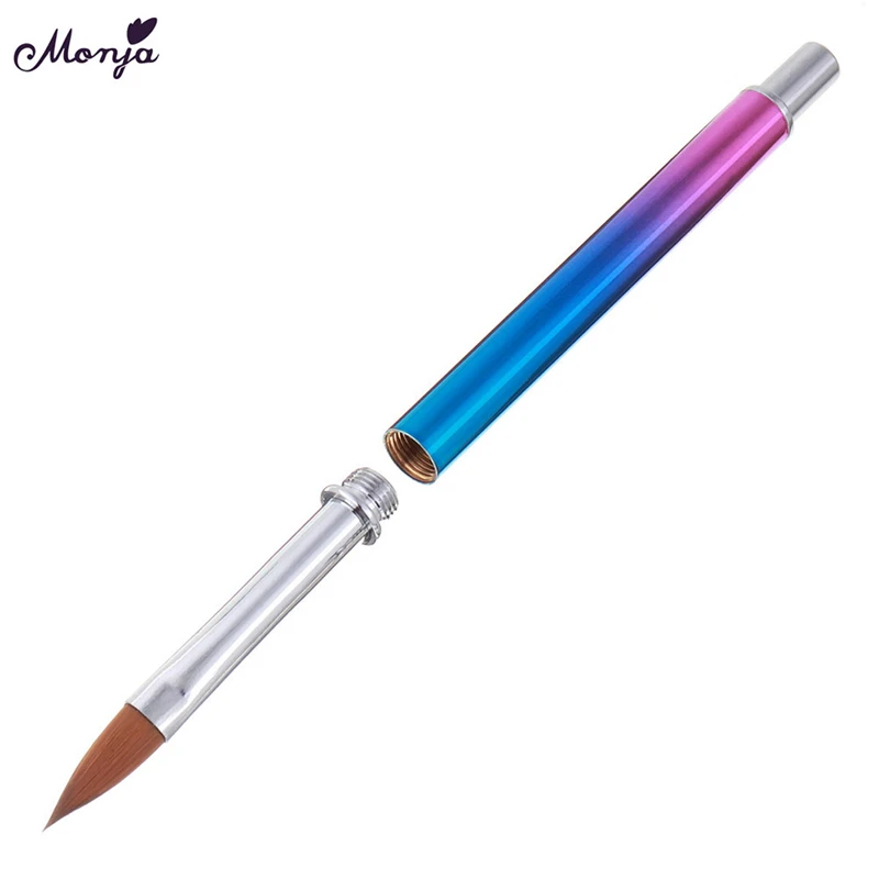5 головок улыбка в форме полумесяца Акрил французский Nail Art Brush Set UV гель для ногтей градиент Цвет советы 3D DIY живопись чертежный вкладыш ручка