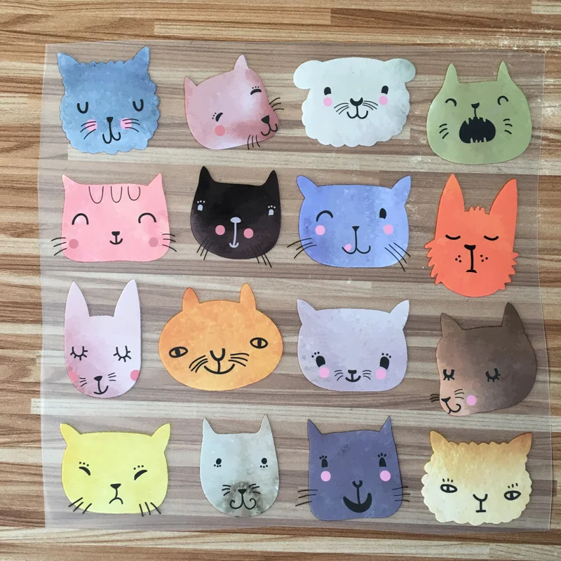 Нашивки для одежды смайлик животные Diy Аксессуары Одежда Украшение печать на