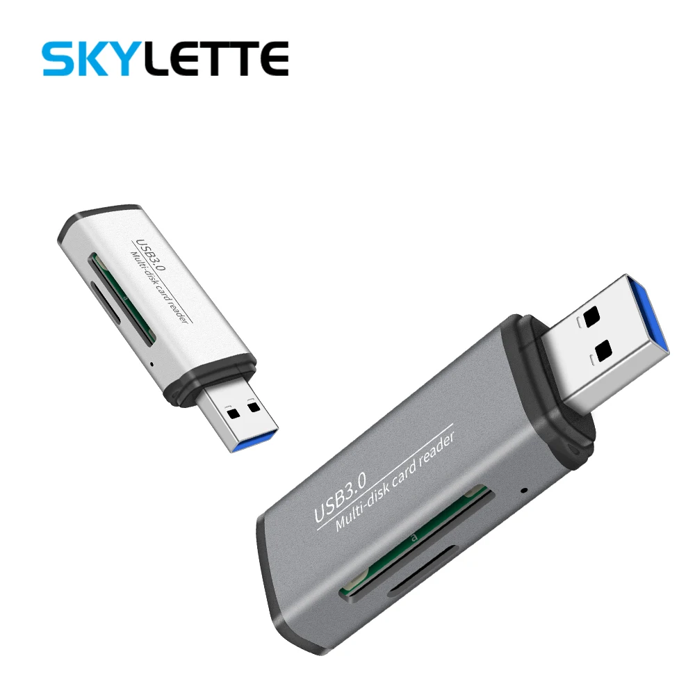Алюминиевый сплав USB 3 0 кард ридер SD TF карта взаимодействие данных 5 Гбит/с памяти