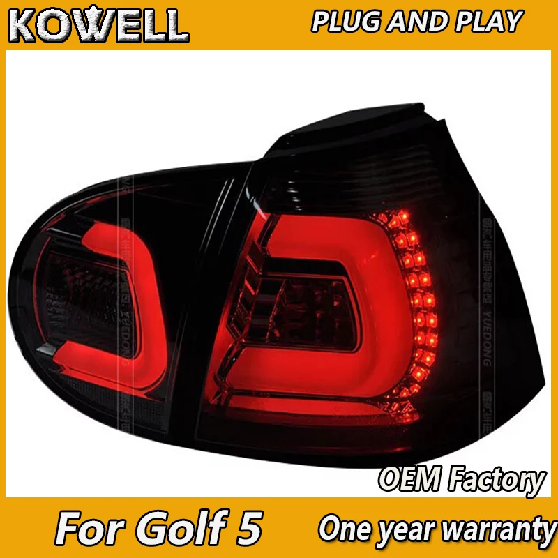 KOWELL Car Styling For vw golf 5 led rear lights car styling golf mk5 led rear lamp parking vw golf 5 taillights led car